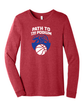 Load image into Gallery viewer, The Podium Long Sleeve Tee (Bella Canvas brand)